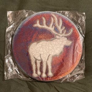 Raku‎ Potteryworks Gray Coaster